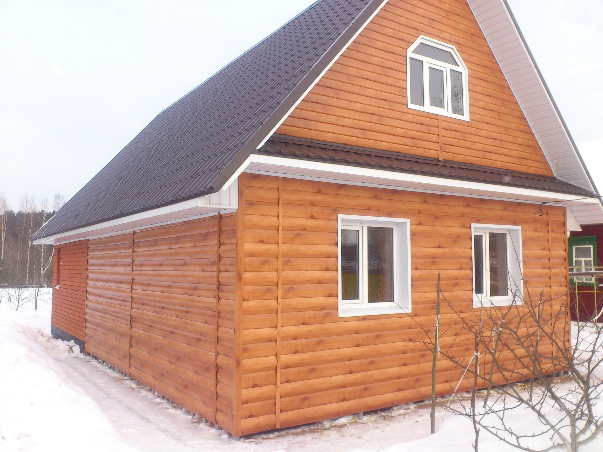 варианты фронтонов деревянного дома